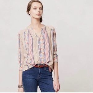 Maeve for Anthropologie boho blouse